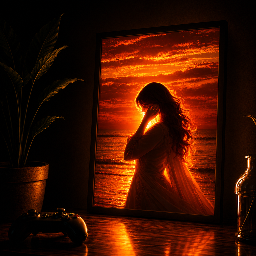 Girl & Sunset