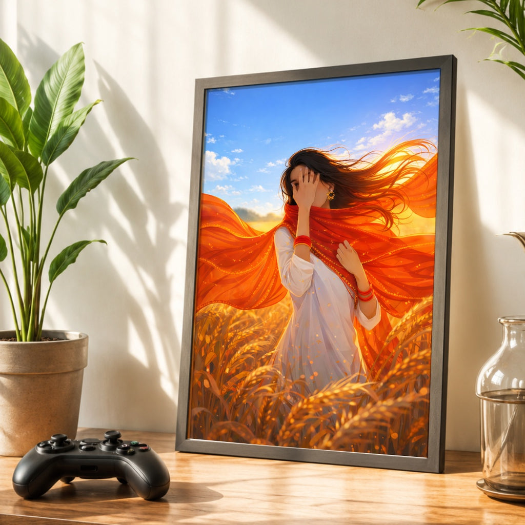 Girl in field (Evening)